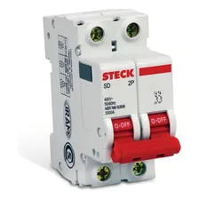 Disjuntor Bipolar Curva C 63a Steck Foto  mini 1