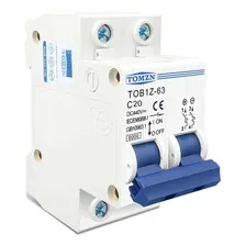 Disjuntor Bipolar Dc Cc Sistema Fotovoltaico Solar 440v 20a Foto mini 3