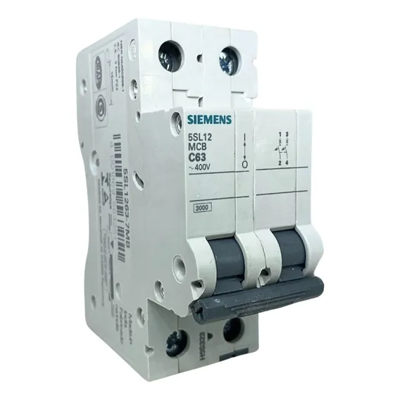 Disjuntor Bipolar Din 63a Siemens Foto 1