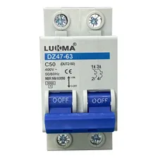 Disjuntor Bipolar Din 6a 10a 16a 20a 25a 32a 40a 50a 63a Foto mini 2