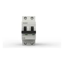 Disjuntor Bipolar Enerbras 20a - Curva C - 2p 3ka Din Foto  mini 1