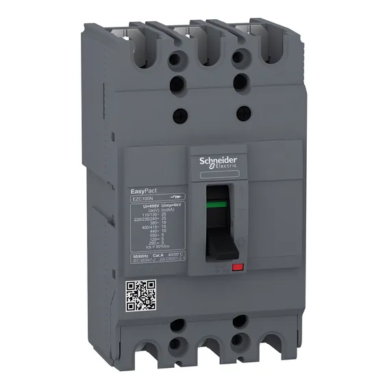 Disjuntor Caixa Moldada Tripolar 40A 18Ka 380/415V EZC100N3040 - Schneider Electric Foto 1
