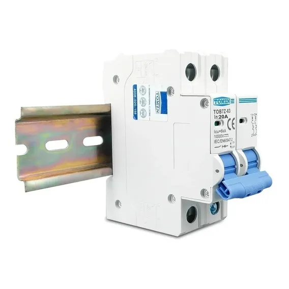 Disjuntor Dc Cc 20a 1000v Bipolar Painel Solar Fotovoltáico Foto 1