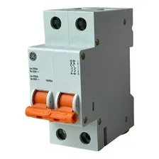 Disjuntor Din Bipolar Bifásico 63a Amperes Ge32slc63 Ge Foto mini 1