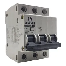Disjuntor Din Soprano 25a Tripolar Foto  mini 1