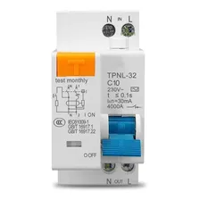 Disjuntor Dr Bipolar Fuga Diferencial Residual 2p 10a 30ma Foto  mini 1