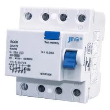 Disjuntor Dr Diferencial Jng 25a 4p Jng Dzl176 Foto mini 1