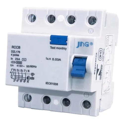 Disjuntor Dr Diferencial Jng 25a 4p Jng Dzl176 Foto 1