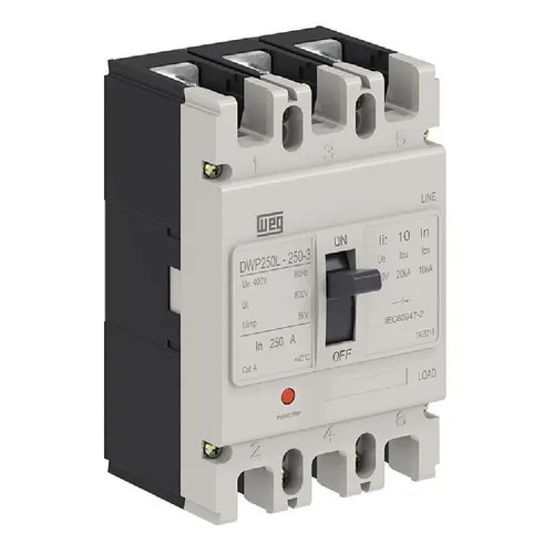 Disjuntor Em Caixa Moldada Weg Dwp250l-225-3 225a 20ka Foto 1