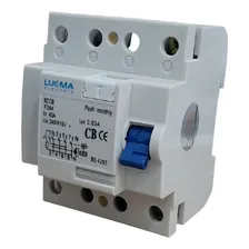 Disjuntor Interruptor Diferencial Residual 4 Polos 40a Foto mini  2