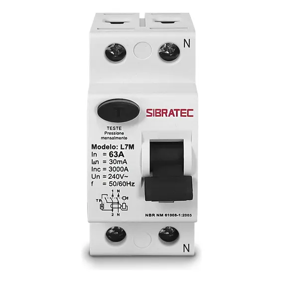 Disjuntor Interruptor Diferencial Residual Dr Bipolar 63a Foto 1