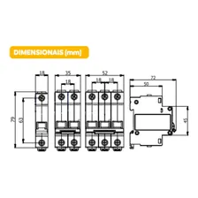 Disjuntor Monopolar Shb Gii - 50a Soprano Foto mini 3