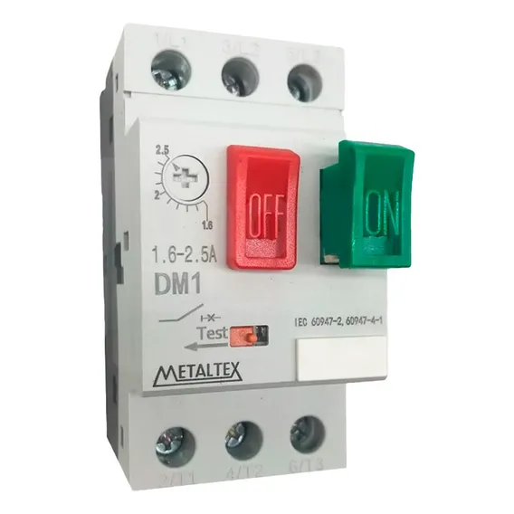 Disjuntor Motor 1,6-2,5a - Metaltex- Dm1-2,5a Foto 1