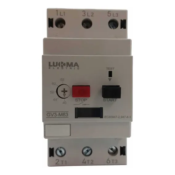 Disjuntor Motor 40 - 63a Gv3 Lukma Foto 1