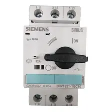 Disjuntor Motor S0 Partida 6,3a 3rv1321-1gc10 Siemens Foto mini  2