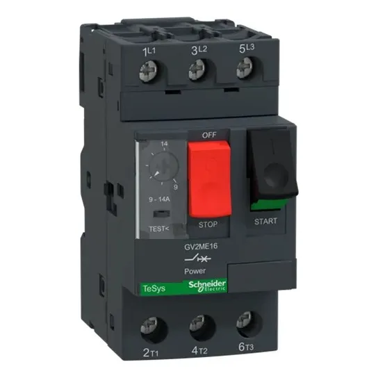 Disjuntor Motor Termomagnético 9-14a Gv2me16 Schneider Foto 1