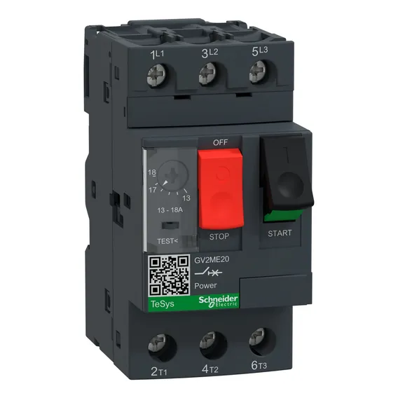 Disjuntor Motor Tripolar 13/18a Gv2me20 - Schneider Foto 1