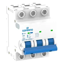 Disjuntor Soprano Shb Din 3p 50a Curva C Cemig Branco Foto  mini 1