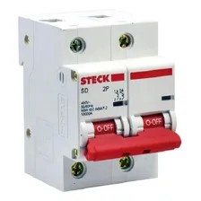 Disjuntor Steck Din Bipolar 100A SD 2P 50/60Hz Foto mini 3