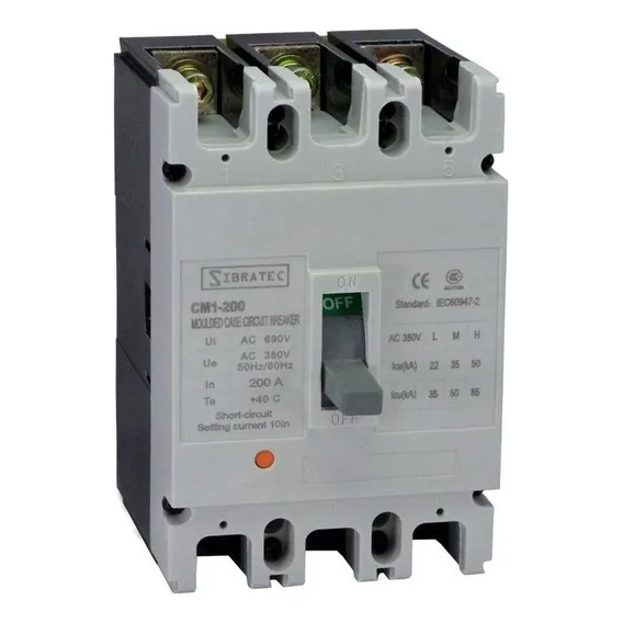 Disjuntor Trifásico Caixa Moldada Cm1 225l 125a Caixa G Foto 1