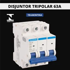 Disjuntor Trifásico Tripolar Din 63a Tramontina 3ka Curva C Foto mini 4