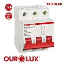 Disjuntor Tripolar 32a Ourolux Foto mini  3
