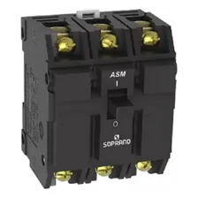 Disjuntor Tripolar 60a Preto Soprano Foto mini  2