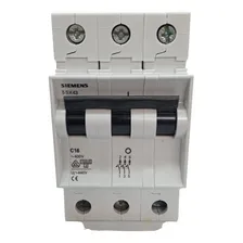 Disjuntor Tripolar Curva C 16a 400v 5sx4 316-7 Siemens Foto mini 1