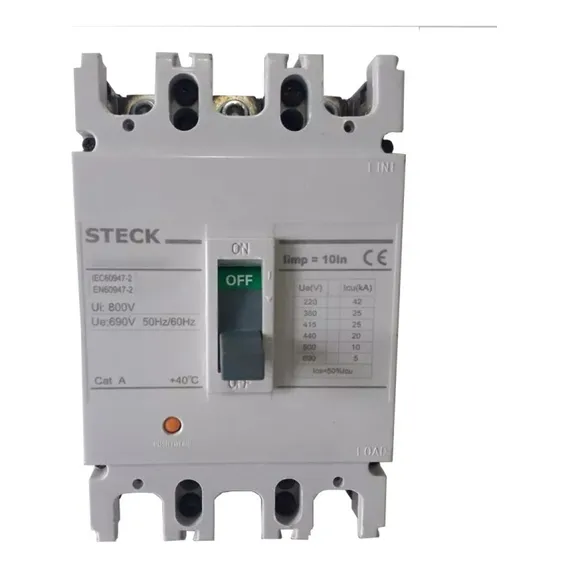 Disjuntor Tripolar Cx Moldada 690v 1250a Steck Sd-h1250 Foto 1