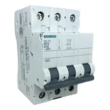Disjuntor Tripolar Din 10a Siemens 400v Foto mini 1