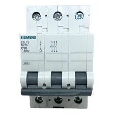Disjuntor Tripolar Din 10a Siemens 400v Foto mini 2