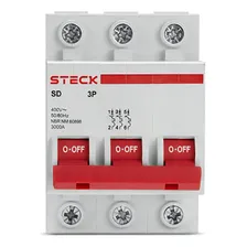 Disjuntor Tripolar Din 63a 3p Curva C 3ka Steck Sdd63c63 Foto  mini 1