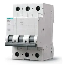 Disjuntor Tripolar Siemens Curva C 63a - 5sl1 363-7mb Foto  mini 1