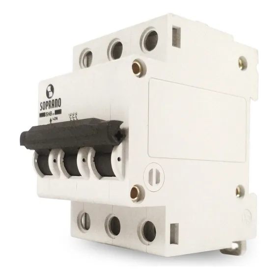 Disjuntor Tripolar Soprano 63a Din Branco Foto 1