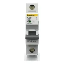 Disjuntor Unipolar Din 20a Enerbras Foto mini 1