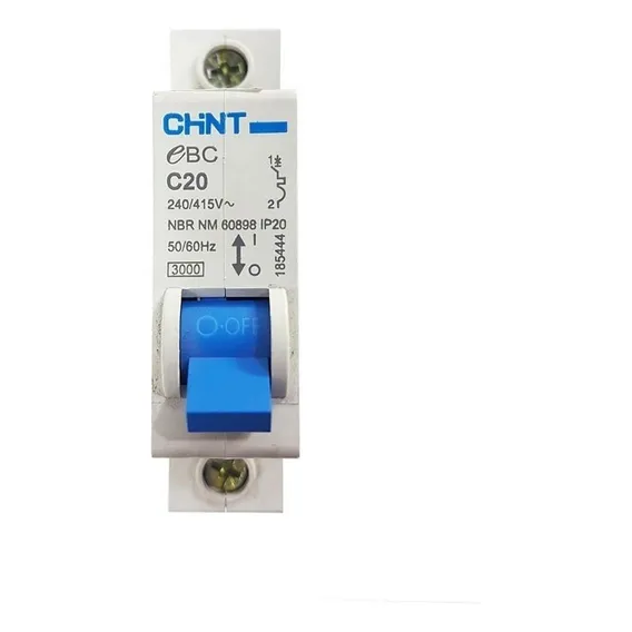 Disjuntor Unipolar Din Curva C 20a 3ka Foto 1