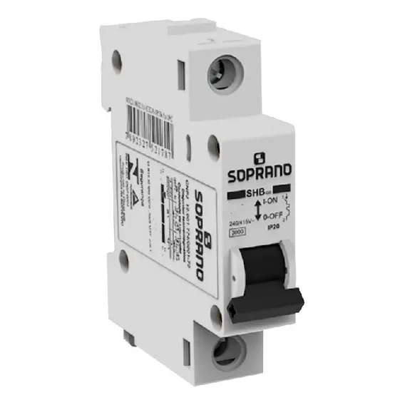 Disjuntor Unipolar Din Curva C 3ka 25a 12 Peças Foto 1