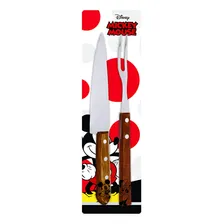 Disney Mickey E Minnie - Simonaggio - Faco E Garfo Churrasco Cor Madeira E Inox Foto mini  2