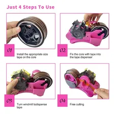 Dispensador De Cinta Térmica Corte Múltiplo Para Sublimação Cor Rosa Foto mini 3