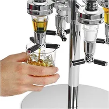 Dispenser Dosador De Bebidas Giratório 6 Garrafas Inox Foto mini  2