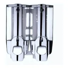 Dispenser Duplo Alcool Gel Shampoo Sabonete Liquido Hotel Foto mini 2