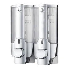 Dispenser Duplo Shampoo Sabonete Liquido Banheiro Hotel Shopping Foto mini 1