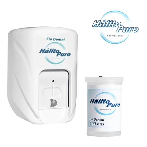 Dispenser Fio Dental + Refil Dental 500m Parede 24h Foto 1
