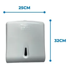 Dispenser Papel Toalha + 2 Papel Toalha Interfolhado 20x20 Foto mini 4