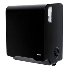 Dispenser Papel Toalha Nobre Auto Corte Preto Bobina Toalheiro Foto mini 3