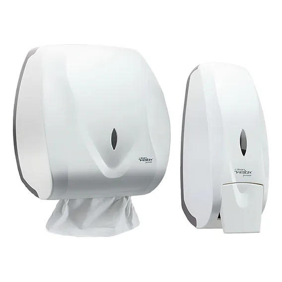 Dispenser Papel Toalha + Saboneteira Premisse Velox Branco Foto 1