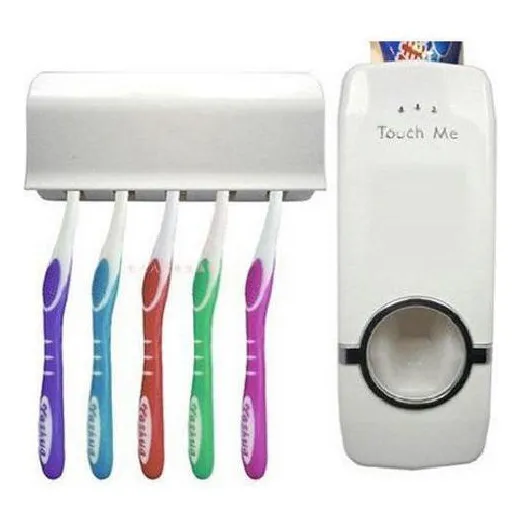 Dispenser Para Pasta De Dentes Creme Dental E Porta Escovas Foto 1