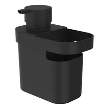 Dispenser Porta Detergente Sabão Sabonete Esponja Cozinha Cor Dispenser Cozinha Preto Foto mini 1