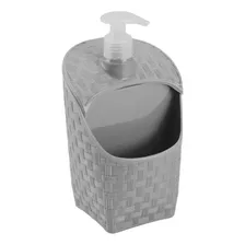 Dispenser Porta Detergente Sabonete Líquido Esponja Cozinha Cor Preto Foto mini 4