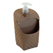 Dispenser Porta Detergente Sabonete Líquido Esponja Cozinha Cor Preto Foto mini 3